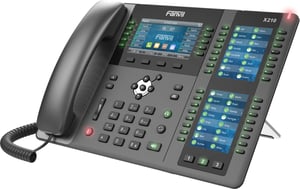 Fanvil X210 V2 VoIP-Telefon, schwarz, 20 Leitungen, LCD-Display