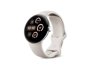 Google Pixel Watch 3 AMOLED 41 mm Cyfrowy Ekran dotykowy Srebrny Wi-Fi GPS