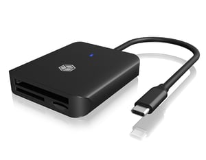 ICY BOX IB-CR403-C3 USB 3.2 Gen 1 (3.1 Gen 1) Type-C-kortläsare, svart