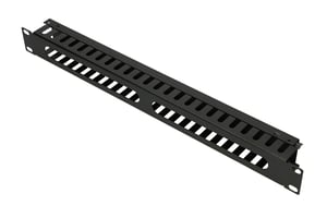Extralink 1U 19"-kabelorganiserare med metallhölje
