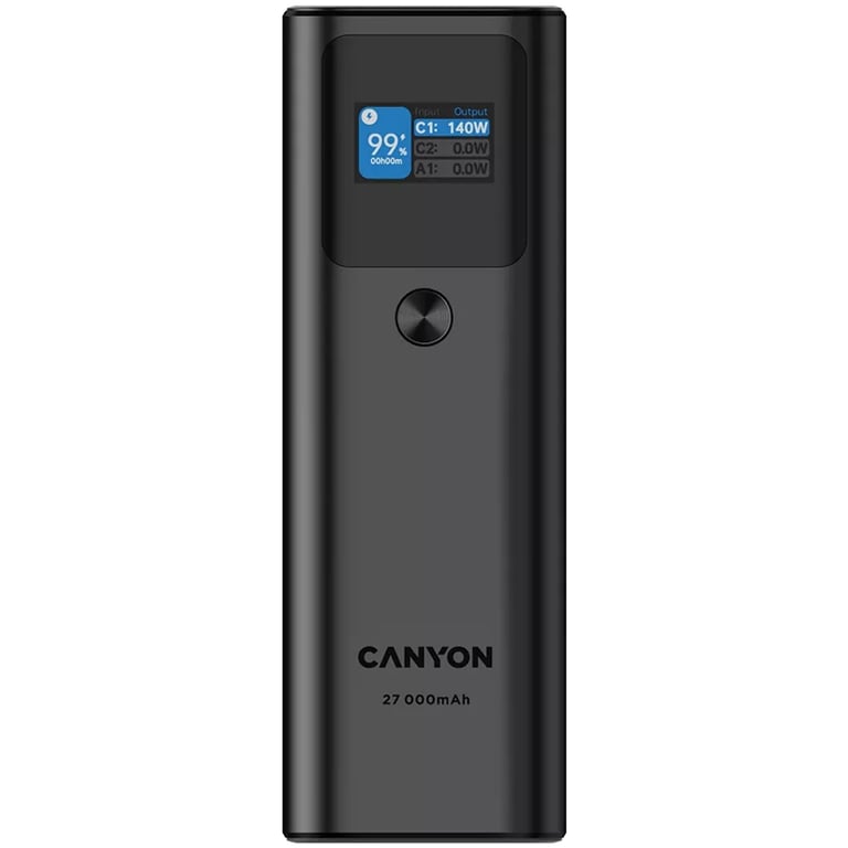 фото Зовнішній акумулятор (павербанк) Canyon PB-2010 27000mAh Dark Grey (CNE-CPB2010DG)