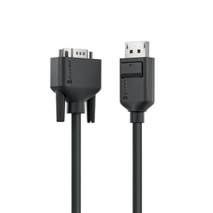 ALOGIC EL2DPVGA-02 2 m DisplayPort to VGA (D-Sub) Cable Adapter, Black
