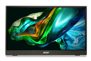 Acer PM161QBbmiuux Portable Monitor, Black, 39.6 cm (15.6") LCD, 1920 x 1080 px