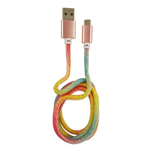 LC-Power LC-C-USB-MICRO-1M-3 kabel USB USB A Micro-USB B Wielobarwny