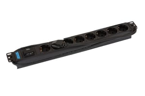 Triton RAB-PD-X08-A1 överspänningsskydd Svart 8 x nätuttag 230 V 2 m