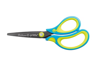 Pelikan 810272 School and Stationery Scissors Straight Cut Blue, Lime Green