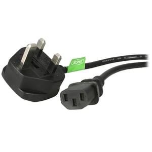StarTech PXT101UK Power Cable, Black, 1.8 m, BS 1363 C13 Panel
