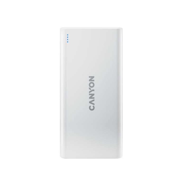 фото Зовнішній акумулятор (павербанк) Canyon 10000mAh White (CNE-CPB1006W)