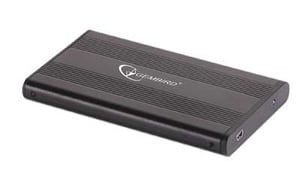 Gembird EE2-U2S-5 Hard Drive Enclosure, Black, 2.5"