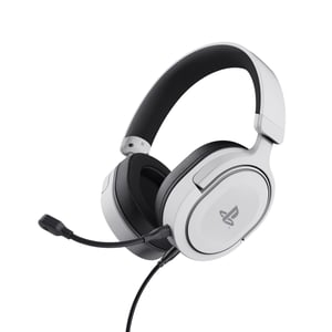 Trust GXT 498 Forta Wired Gaming Headset with Headband, Black, White