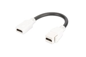 Digitus HDMI 2.0 Keystone-modul med 12 cm strömkabel (uttag/uttag)