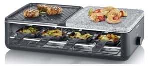 Severin RG 2366 Raclette Grill for 8 People, 1300 W, Black