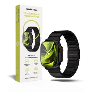 Mobile Origin MO-TBM-BLK inteligentne akcesorium osobiste Pasek Czarny Tytan, Carbon