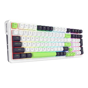 REDRAGON K686WBG-RGB-MAX Eisa Max klawiatura USB + RF Wireless + Bluetooth Biały, Czarny