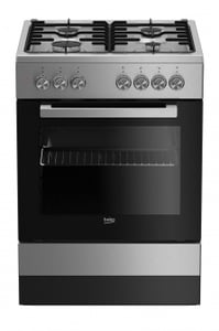 Beko FSE62120DX Oven Freestanding Gas Black, Gray