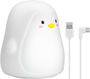 Goobay 61648 Kinder-Nachtlicht, freistehend, schwarz, rosa, weiß, gelb, LED
