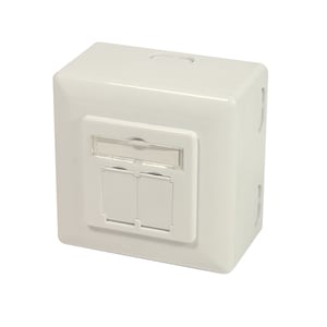 LogiLink NP0006A Steckdose 2 x RJ-45 Weiß