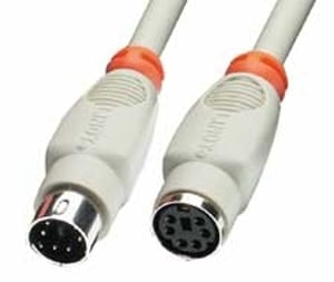 Lindy PS/2 1 m PS/2-kabel, grå