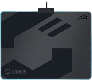 SPEEDLINK SL-620105-BK Mauspad Gaming-Mauspad Schwarz, Grau
