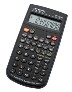 Citizen SR-135N Taschenrechner Wissenschaftlicher Taschenrechner Schwarz