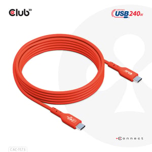 CLUB3D CAC-1573 USB-Kabel USB 2.0 2 m USB-C Rot