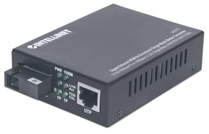 Intellinet 545075 Netzwerkkonverter 1000 Mbit/s 1550 nm Einzelgerät Schwarz