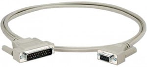 Epson 2091493 Parallel Cable, White, RS-232 DB9