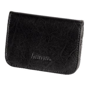 Hama Memory Card Case – Etui für Speicherkarten, 4 Karten, Kunstleder, Schwarz