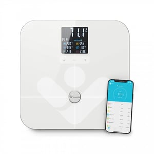 TrueLife TLFSW7BTW waga Kwadrat Biały Elektroniczna waga osobista