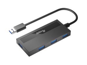 Equip 128956 USB 3.2 Gen 1 (3.1 Gen 1) Type-A 5000 Mbit/s Hubs and Concentrators, Black