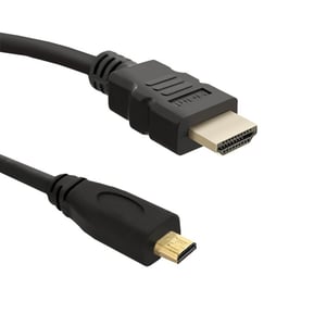 Qoltec 50400 HDMI-kabel 2 m HDMI typ A (standard) HDMI typ D (mikro) Svart