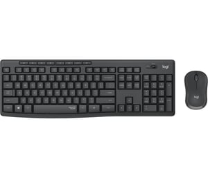 Logitech MK295 Silent klawiatura Dołączona myszka Biuro RF Wireless Portugalski Grafitowy