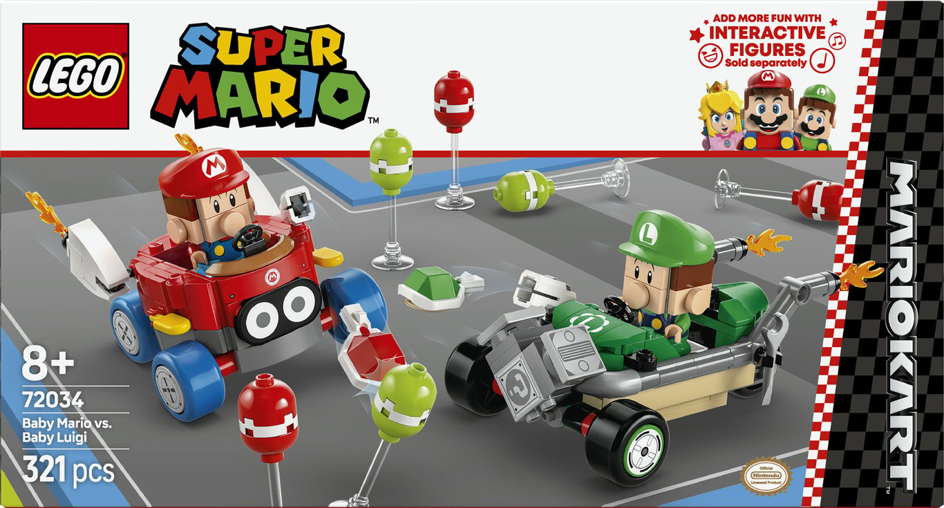 LEGO Super Mario Mario Kart™ – Baby Mario kontra Baby Luigi