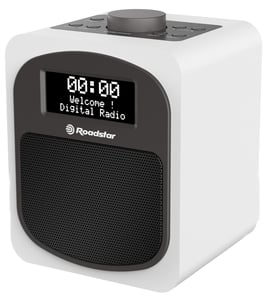Roadstar HRA-600D+/WH Personal Digital Radio, White