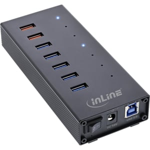 InLine 35395I huby i koncentratory USB 3.2 Gen 1 (3.1 Gen 1) Type-B 5000 Mbit/s Czarny