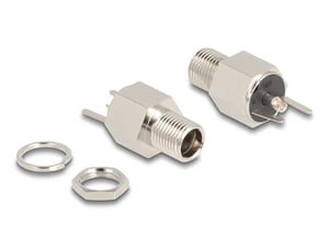 DeLOCK 5.5 x 2.5 mm DC Coaxial Female Connector for Soldering - Hex 20 V/9 A