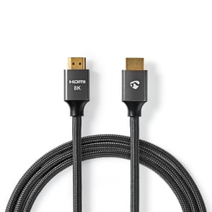 Nedis CVTB35000GY20 kabel HDMI 2 m HDMI Typu A (Standard) Szary