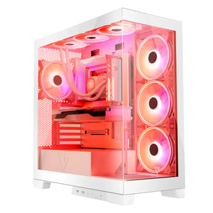 Modecom Volcano SPACE APEX ARGB MIDI Midi Tower Biały
