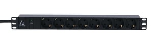 Lanview LVR261871S Stromverteilereinheit (PDU) mit 8 Netzwerkanschlüssen, 1U, schwarz