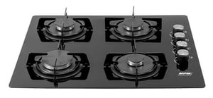 MPM 60-GMG-08 Czarny Wbudowany 58 cm Gaz 4 stref(y)