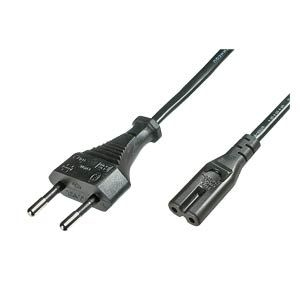 LOGON TC12 Czarny 1,8 m Wtyczka zasilająca typu C C8 panel