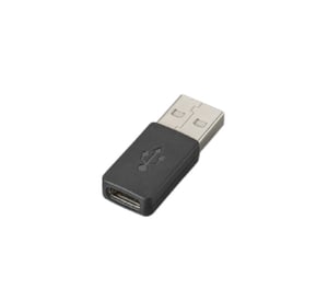 POLY 209506-01 USB-C to USB-A Adapter, Black
