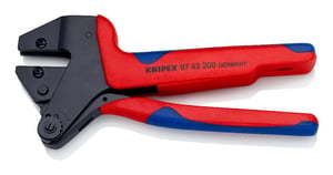 Knipex 97 43 200 A kabelpress Verktyg för kabelsammanfogning Blå, Röd