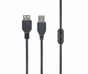 Cablexpert USB 2.0-Kabel M-F 1,8 m Schwarz Premium