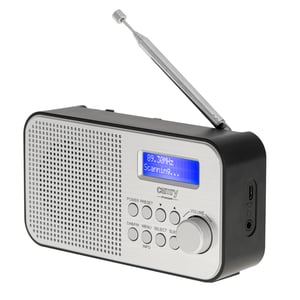 Camry Premium CR 1179 radio Bärbar Analog och digital Svart, Silver
