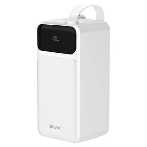 Savio BA-15 bank mocy Litowo-polimerowy (LiPo) 50000 mAh Biały