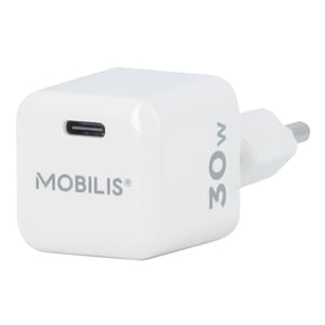 Mobilis 001383 ładowarka do urządzeń przenośnych Uniwersalne Biały Prąd przemienny Szybkie ładowanie Wewnętrzna