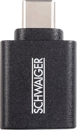 Schwaiger CAU310 533 USB Type-C to USB Type-A Adapter, Black