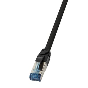 LogiLink CQ6055S Network Cable, Black, 2 m, Cat6a S/FTP (S-STP)
