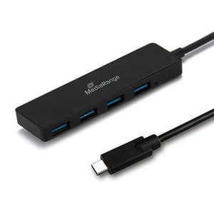 MediaRange MRCS508 USB 3.2 Gen 1 (3.1 Gen 1) Type-C-hubbar och koncentratorer, 5000 Mbit/s, svart